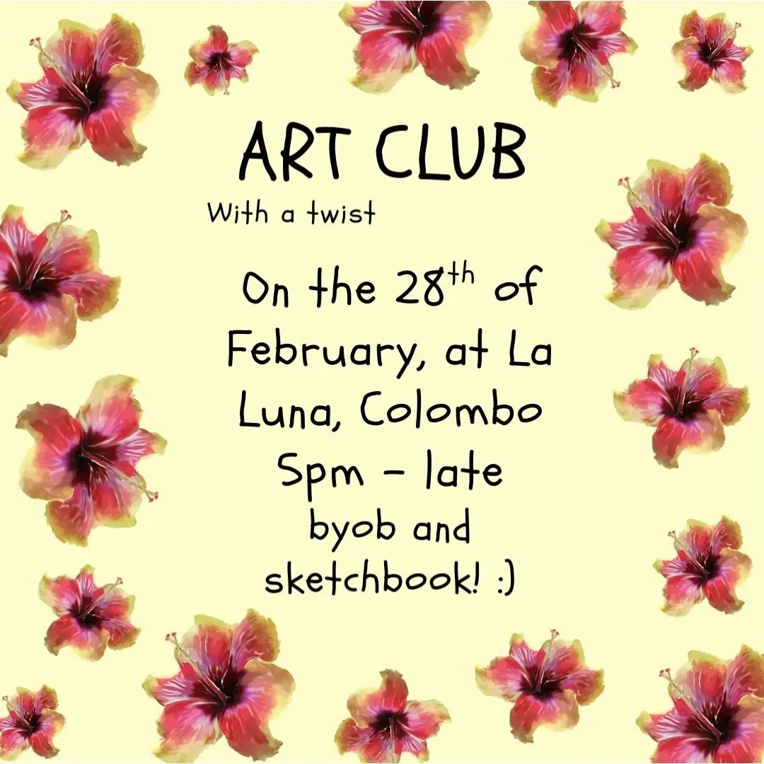 Art Club with a twist — La Luna flyer