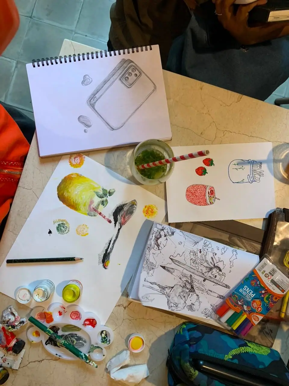 Art club session moment